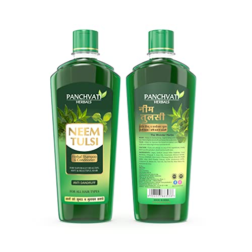Panchvati Neem Tulsi Hair Shampoo 450 ml (pack of 2 x 450 ml) neem shampoo for hair fall & anti dandruff - Image 4