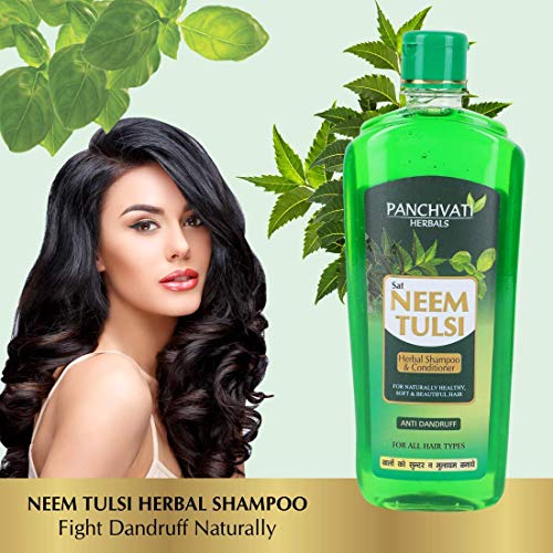 Panchvati Neem Tulsi Hair Shampoo 450 ml (pack of 2 x 450 ml) neem shampoo for hair fall & anti dandruff - Image 5
