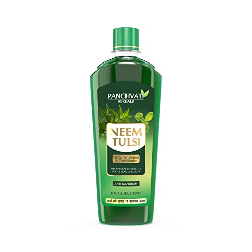 Panchvati Neem Tulsi Hair Shampoo 450 ml (pack of 2 x 450 ml) neem shampoo for hair fall & anti dandruff - Image 2