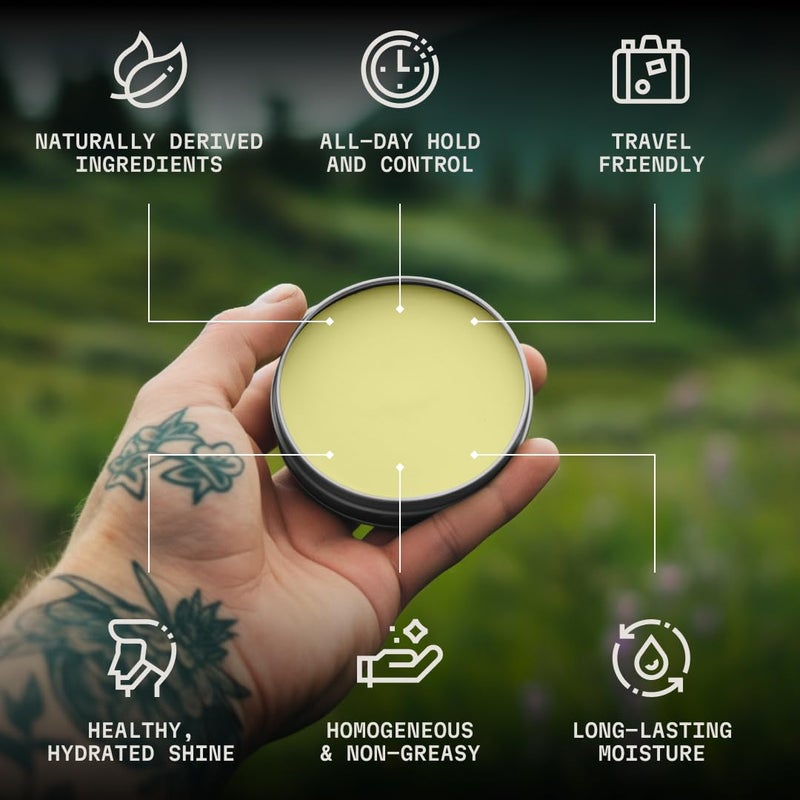Striking Viking Beard Balm for Men - Leave in Beard Conditioner - Styling Balm Made with Naturally Derived Beard Butter, Argan & Jojoba Oils (2 Ounce (Pack of 1), Citrus) - Image 2