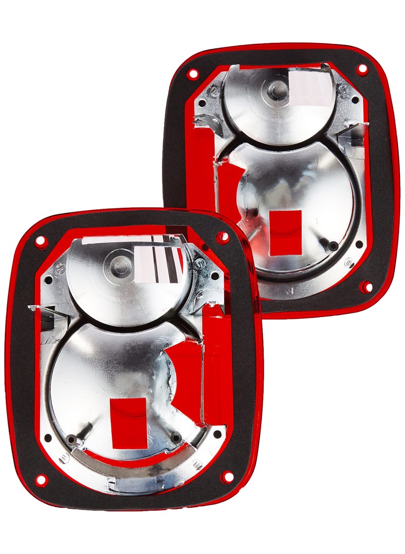 RAMPAGE PRODUCTS RAMPAGE PRODUCTS Rampage Taillight Conversion Kit w/Euro Lenses | Pair, Brite Color | 5307 | Fits 1976 - 2006 Jeep CJ, Wrangler YJ, LJ & TJ  - Image 2