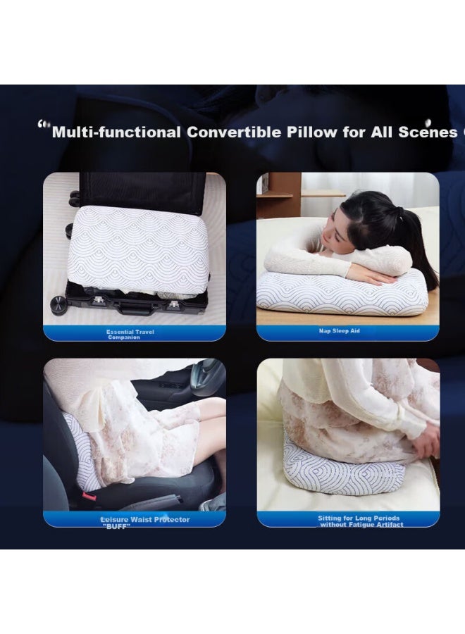 Tempur Memory Foam White Cervical Support Pillow, Sleep Aid Pillow Core, Same As In-store Model, Huoyue Pillow M - Image 1