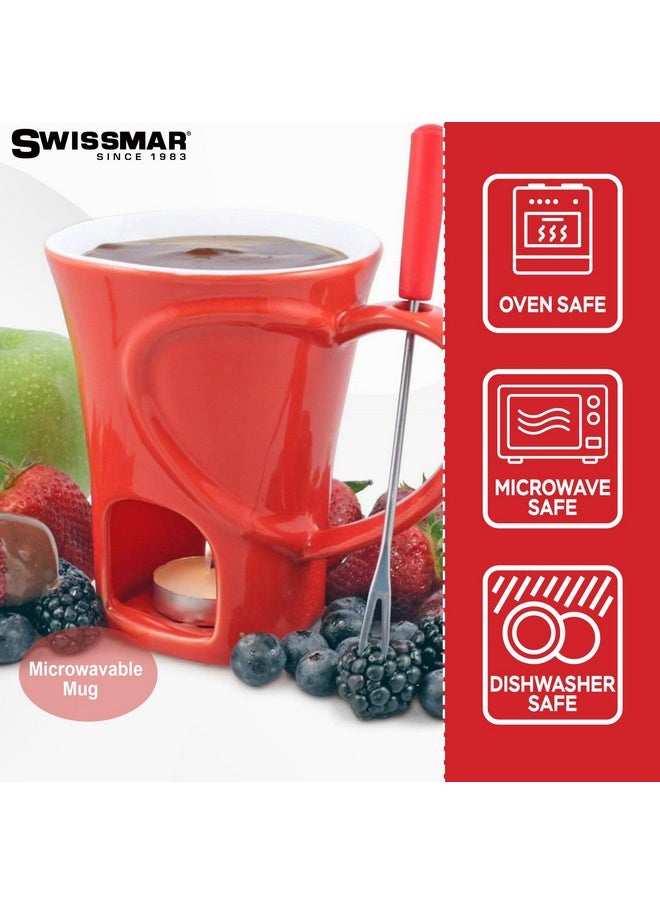 Swissmar Swissmar F12066 4-Piece Sweetheart Chocolate Fondue Mug Set  - Image 5