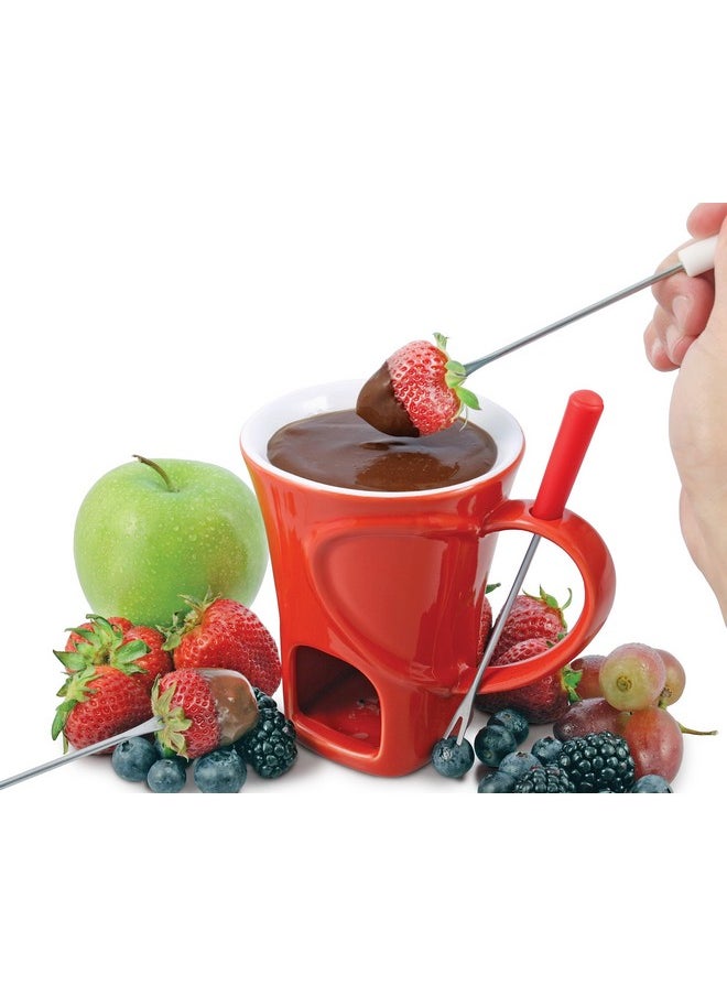 Swissmar Swissmar F12066 4-Piece Sweetheart Chocolate Fondue Mug Set  - Image 2