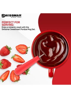 Swissmar Swissmar F12066 4-Piece Sweetheart Chocolate Fondue Mug Set  - Image 3