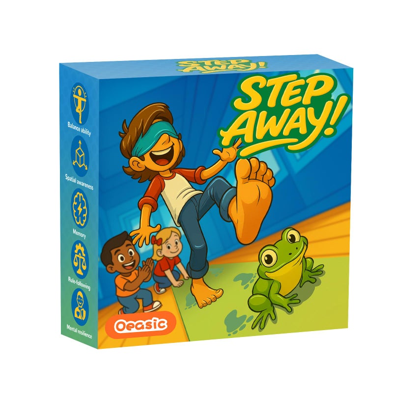 Oeasic Dont Step in Frogs Board Games Preschool Party Game Stocking Stuffers for Kid FrogThemed Mat 1 Players Family Party Game Birthday for Kids Ages 4 - Image 3