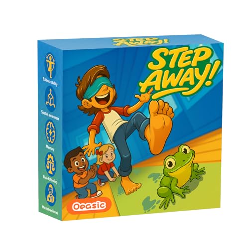 Oeasic Dont Step in Frogs Board Games Preschool Party Game Stocking Stuffers for Kid FrogThemed Mat 1 Players Family Party Game Birthday for Kids Ages 4 - Image 1
