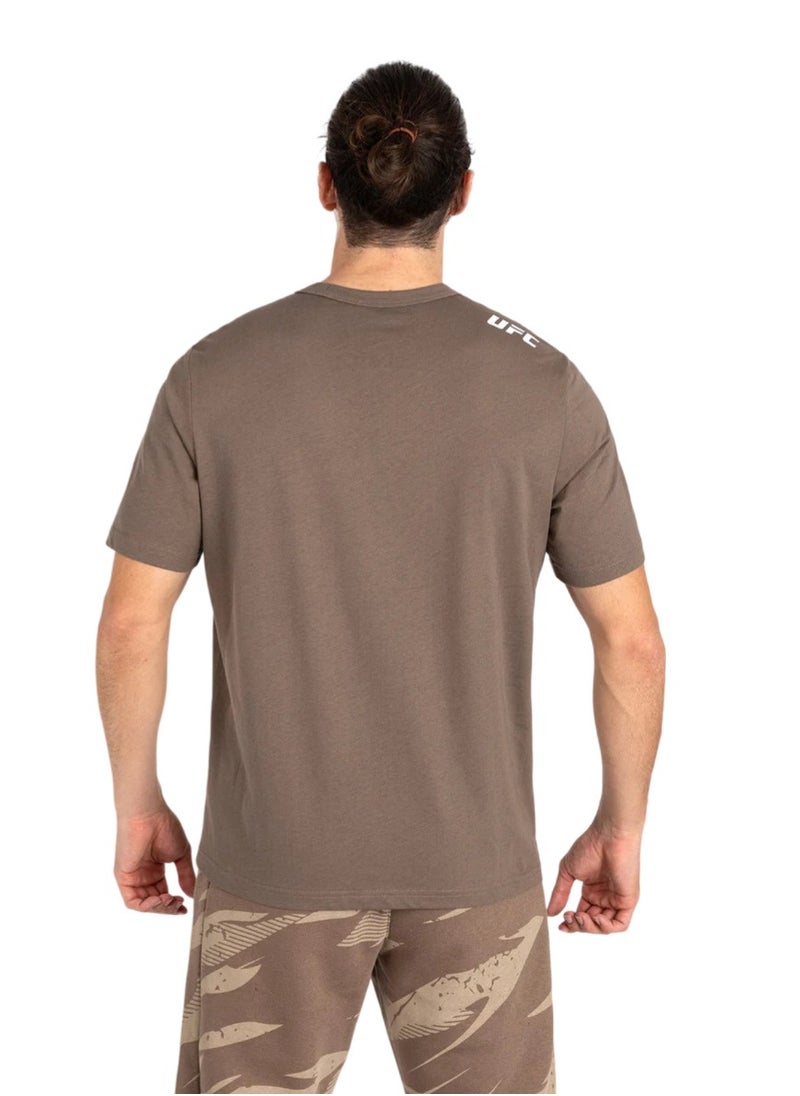 VENUM - UFC ADRENALINE BY VENUM FIGHT WEEK MENS SHORT- SLEEVE T-SHIRT SAND - Image 1
