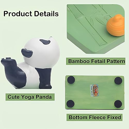 Picvelno Cute Yoga Panda Cell Phone Stand for Desk,Adorable Bear Smartphone Phone Holder for Desk,Unique iPhone Stand Holder,Lovely Animal Mobile Phone Accessor for Samsung,Huawei,Xiaomi,Kawaii Home Room Decor - Image 4