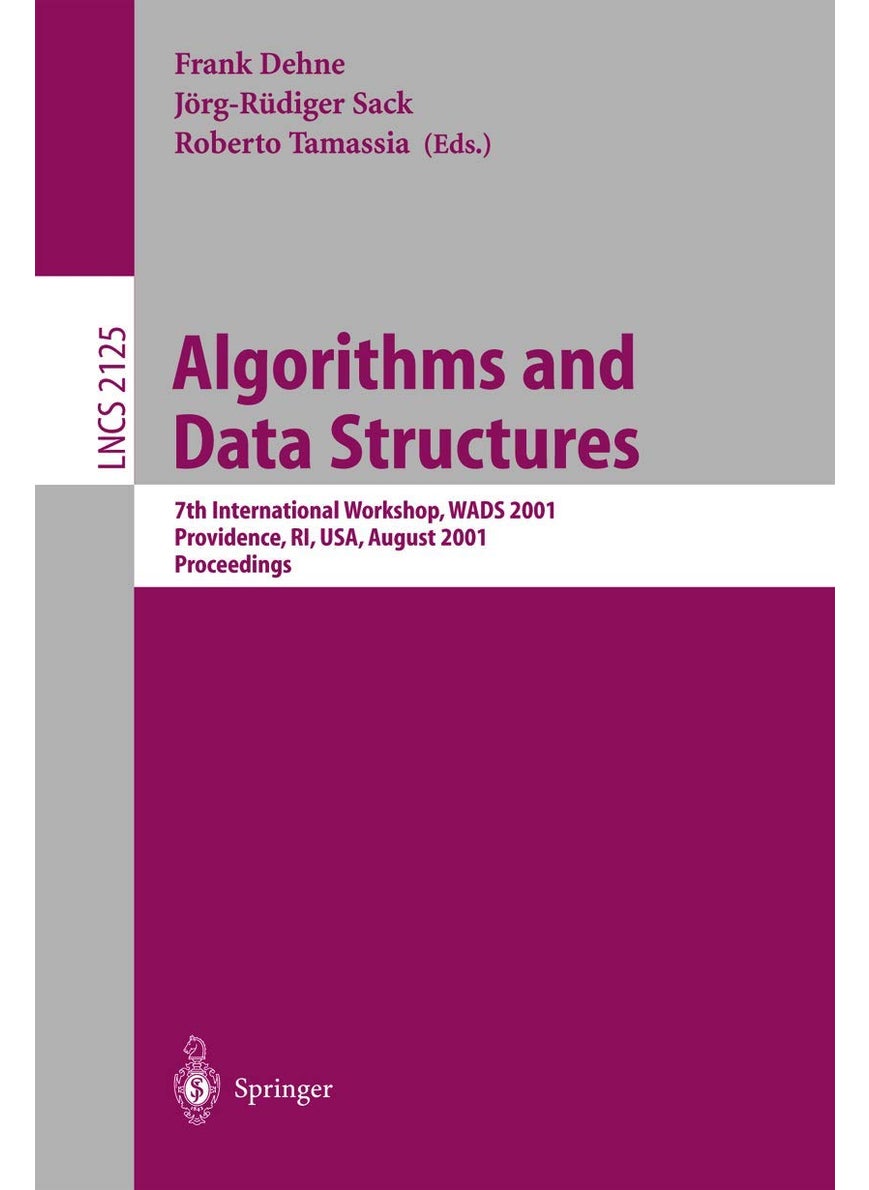 Algorithms and Data Structures: 7th International Workshop, WADS 2001 Providence, RI, USA, August 8-10, 2001 Proceedings 