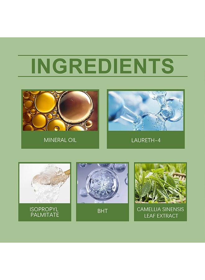 EELHOE Green Tea Real Fresh Cleansing Oil,Deep Cleansing Oil, Removing Heavy Makeup,Blackhead and Whitehead, Effective Cleansing Without Clogging Pores 100ml - Image 4