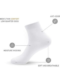 DIAMOND TOE 6 Pairs Mens Premium Cotton Socks Comfortable Free Size Formal Men's Socks Super Combed Material EU sizes 40-45 (WHITE 6 Pairs, 6)  - Image 2