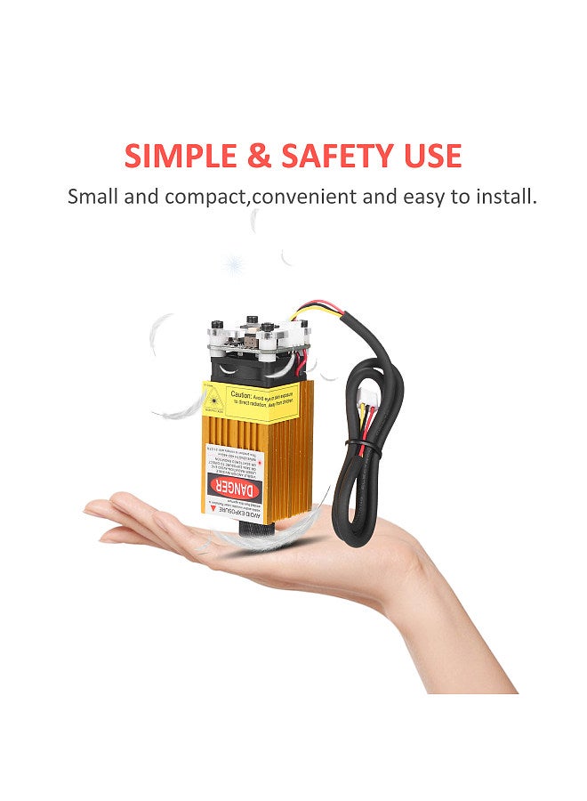 Laser Module Engraving Laser Head High Precision Engraving Plastic Leather Wood Acrylic for Laser Engraving Machine CNC Router Cutting Machine