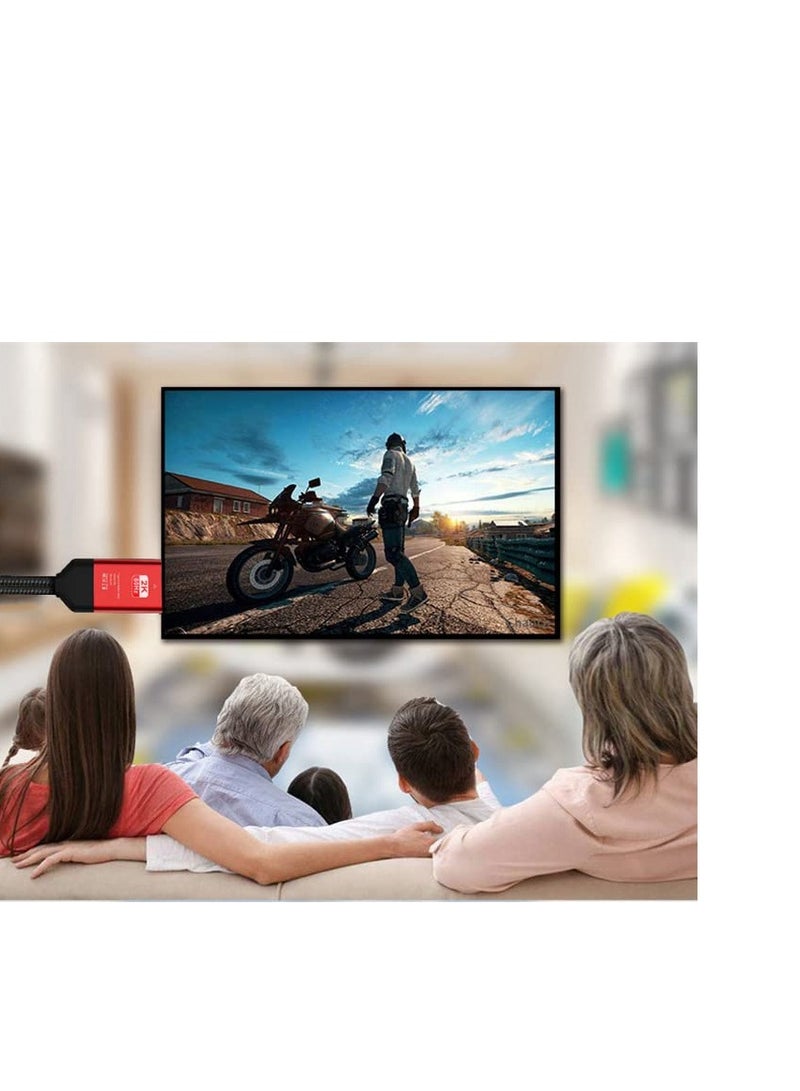 SYOSI HDMI Adapter, 3 in 1 2M Type-C to Hd MHL Cable Audio Video Cable Micro USB Projection, Connector Cable, for iPhone Android to TV/Projector HDTV - Image 5