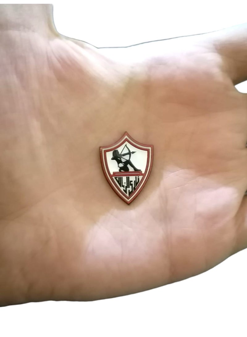ملصقان معدنيان يحملان شعار نادي الزمالك المصري - Image 2