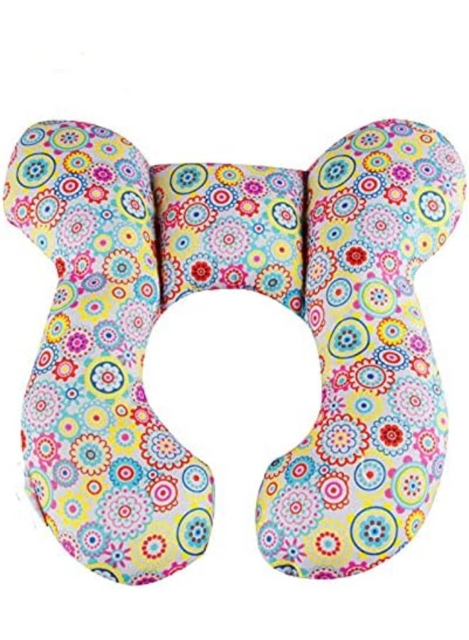 Yufiova Baby Travel Pillow - Infant Head and Neck Support Pillow Baby Neck Pillow for Car Seat,Pushchair(Colorful) - Image 2