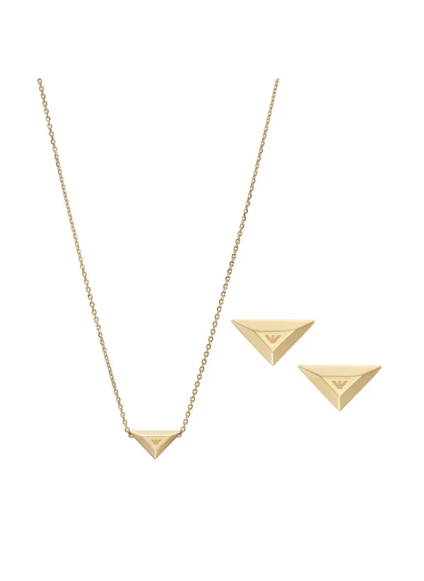 امبوريو ارماني Egs3160Set Gold Tone Stainless Steel Necklace