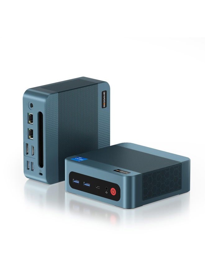 BOSGAME P2 Plus Mini PC, 12th Intel i7-12700H Mini Computers, 32GB DDR5, 512GB PCIe SSD, 4K Triple Display & USB4, RJ45 Dual LAN & Wi-Fi 6E & BT5.2, Desktop Computers for Home, Office, Design - Image 1