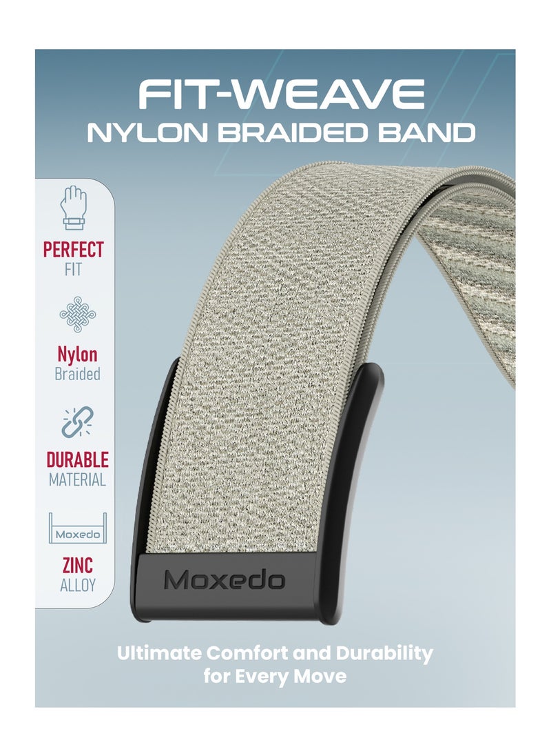 Moxedo Moxedo Fit-Weave Nylon Braided Band - Starlight  - Image 4