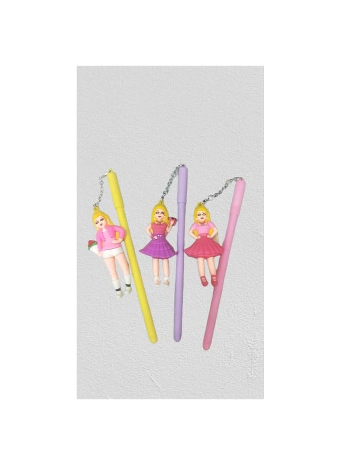 Generic Doll-Shaped Ballpoint Pen – Fun and Stylish Design, Perfect for Students and Kids, Available in Multiple Colors  - Image 5