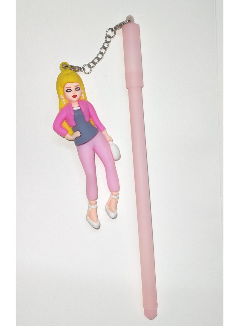Generic Doll-Shaped Ballpoint Pen – Fun and Stylish Design, Perfect for Students and Kids, Available in Multiple Colors  - Image 1