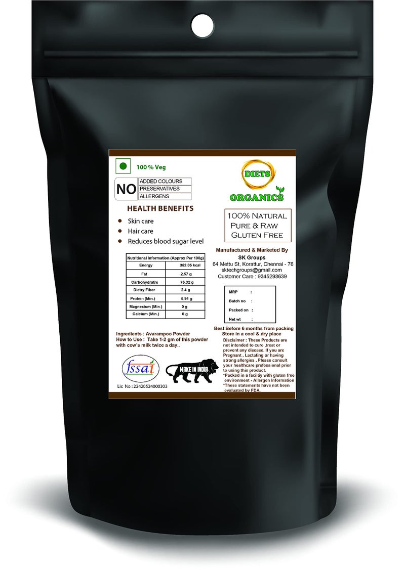 DIETS ORGANICS Avarampoo Flower Powder/Aavartaki/Tarwarm Powder - 25 Gms - Image 4