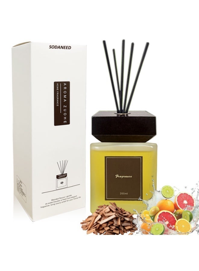 SODANEED 200ml Reed Diffuser Set, Aromatherapy Diffusers Set, Large Capacity Diffusers Oil, Home & Office Hotel Decor Room Car Fragrance, Scented Oil Diffusers Gift Set - Image 1