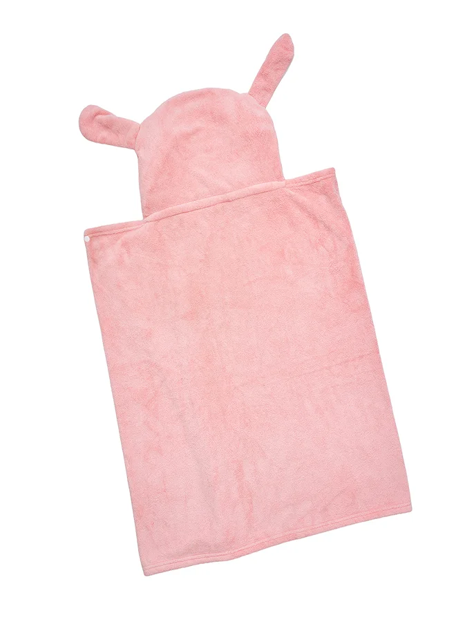 babyqlo Bunny Ears Kids Hooded Bathrobe Towel