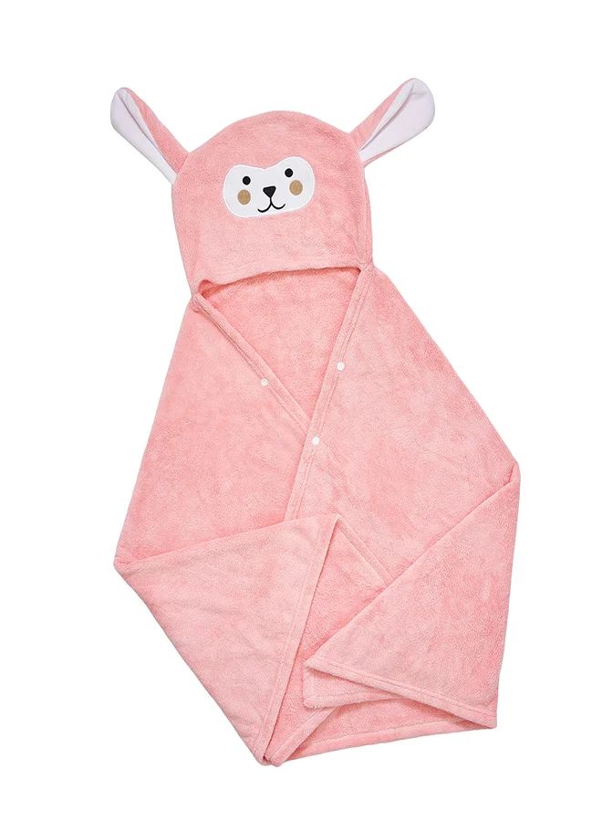 babyqlo Bunny Ears Kids Hooded Bathrobe Towel