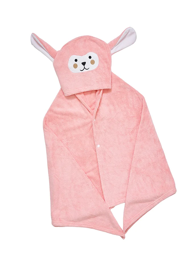 بيبي كلو Bunny Ears Kids Hooded Bathrobe Towel