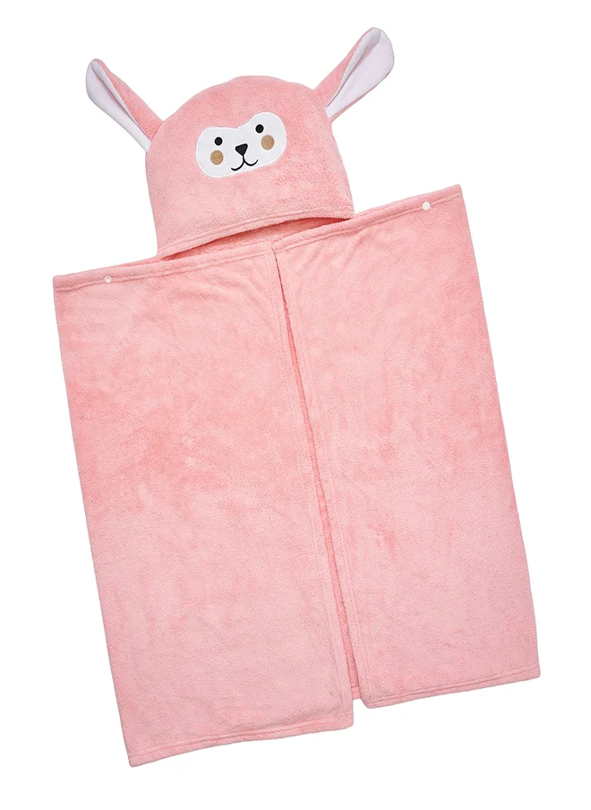 بيبي كلو Bunny Ears Kids Hooded Bathrobe Towel