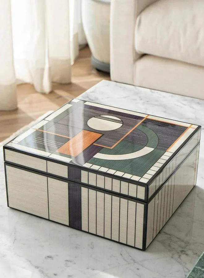 KNOT HOME Miro Cornell Decorative Jewelry Box Knot Home Designer Accessory for Bedroom Living Dining Room Office Area Décor