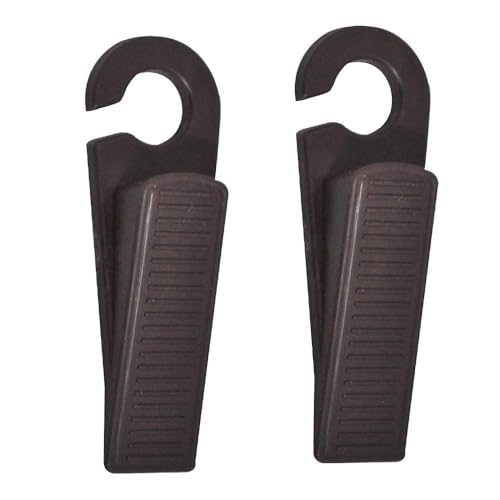 Prostuff.in® Door Wedge Stoppers with Holder Heavy Duty Slip-Resistant Rubber Door Stopper Assorted Colour 2 Pcs - Image 1