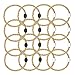 DONZWIYES 16 Pack Sisal Rope Ring Toss Game Replacement Parts for Adults and Kids Outdoor Toss Rings for Agility Practice and Speed Game and Yard Games and Lawn Games for Party Black and White - Image 2