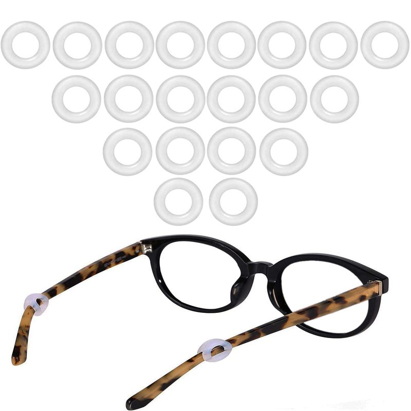 MOLDERP Glasses Ear Grip Eyeglasses Temple Tip Sleeve RetainerAntiSlip Comfort Glasses Retainers For Spectacle 12 Pairs Clear1