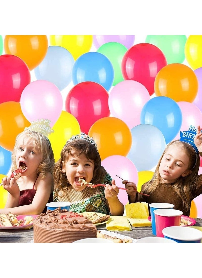 إليش بالونات - 100 عبوة 12 بوصة بالونات اللاتكس بالونات ملونة للحفلات لزينة مهرجان حفلات أعياد الميلاد - Image 3