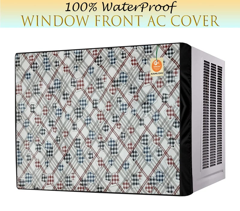 KANUSHI industries® 100% Waterproof And Dustproof Window Front AC Cover 1.5 to 2.0 Ton Capacity (AC-WIN-FRONT-W.F-NW-NEW-02) - Image 2