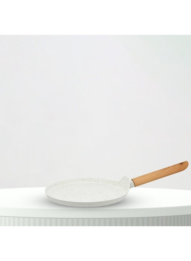 DANUBE HOME مقلاة كريب برو المتألقة من شيف دلايت - مقلاة غير لاصقة عالية المتانة، مصقولة ولامعة وعصرية، آمنة للغسل في غسالة الصحون 24x14.7 سم - Image 1