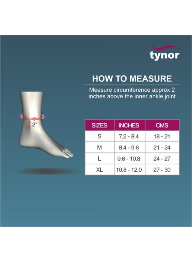 Tynor Ankle Binder, Grey, Large, 1 Unit - Image 3