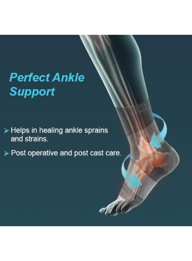 Tynor Ankle Binder, Grey, Large, 1 Unit - Image 2