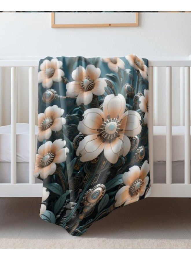 general Baby and children's cartoon flannel thin blanket (warm and comfortable, suitable for sleep, game use) 70cm*100cm - Image 2