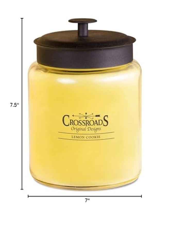 Crossroads Lemon Cookie Jar Candle, 96-Ounce, Paraffin Wax - Image 2