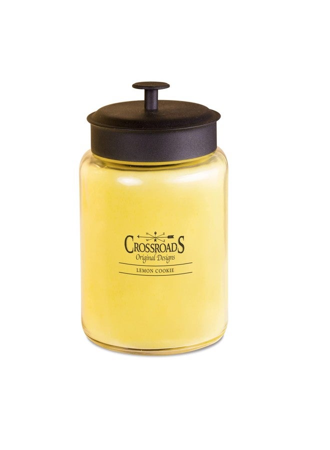 Crossroads Lemon Cookie Jar Candle, 96-Ounce, Paraffin Wax - Image 1