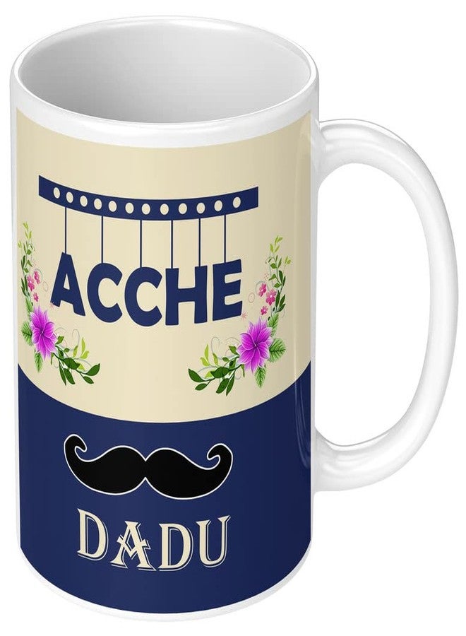 TrendoPrint Printed Acche Dadu & Pyari Dadi Coffee Mug 350ml (Set of 2) Best for Happy Birthday Gifts, Return Gifts & Couples Gifts - Image 3