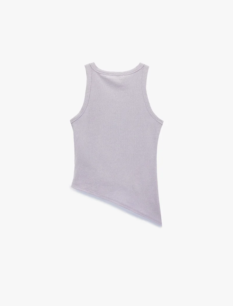 كوتون Shimmery Ribbed Blouse