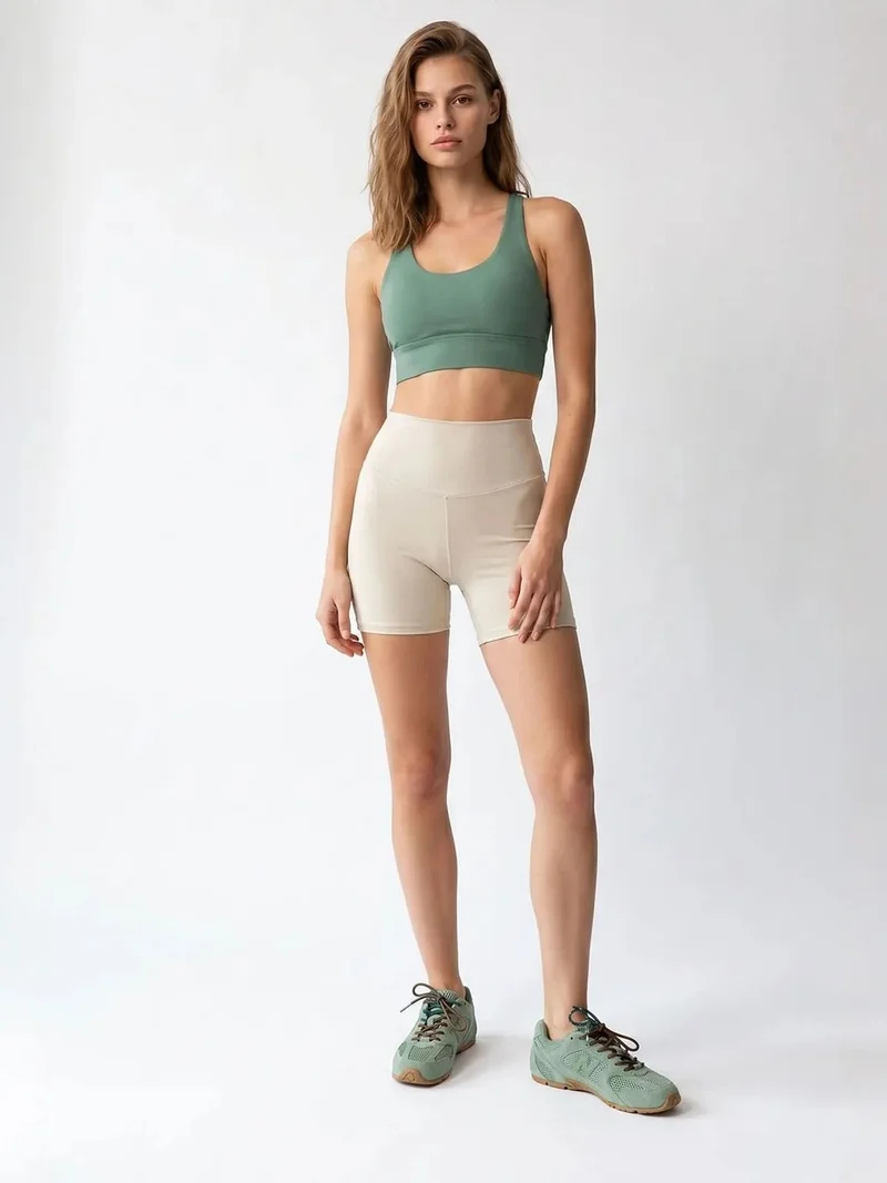 Mixray MIXRAY High-Waist Skinny Cycling Shorts