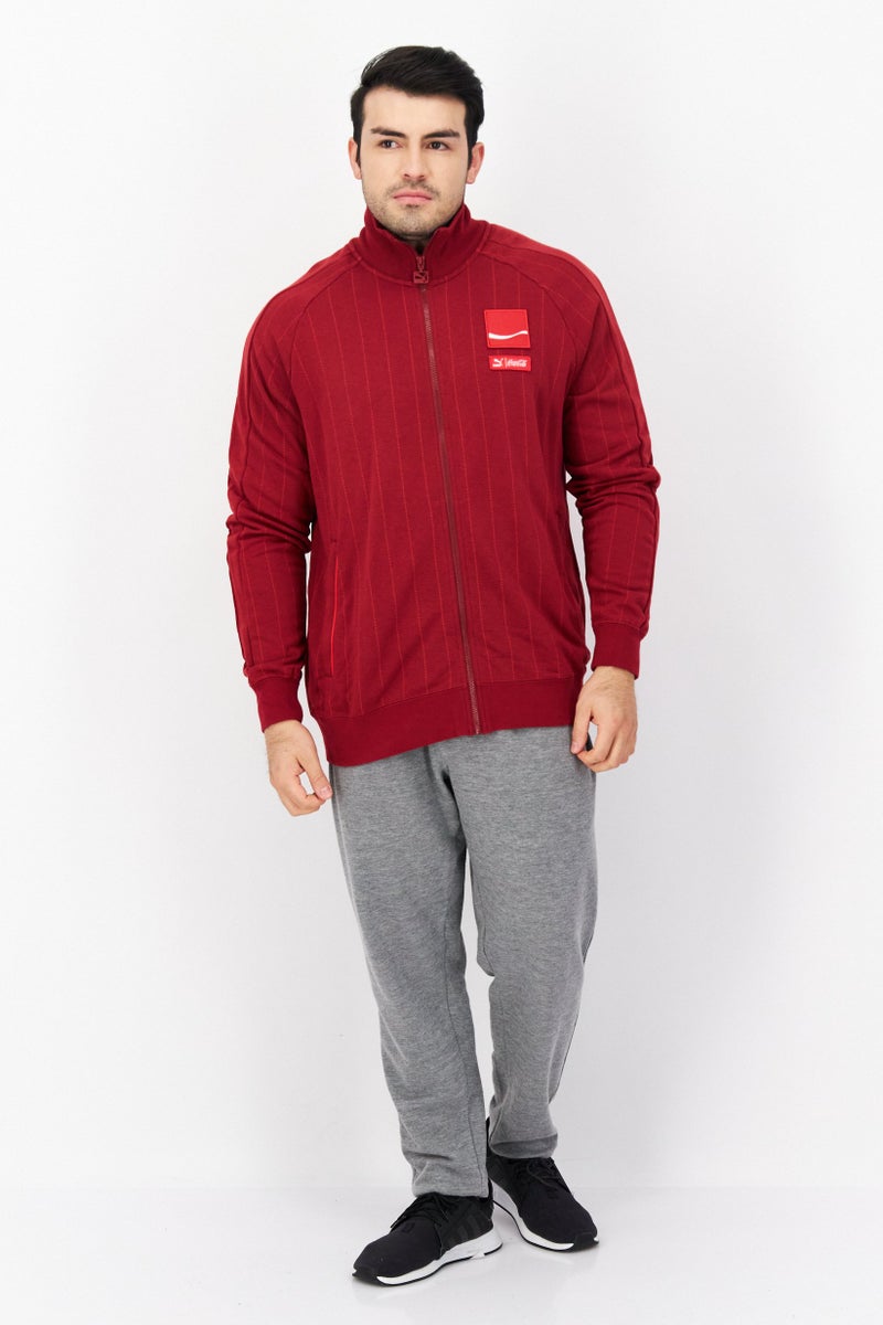 PUMA جاكيت تدريب رياضي للرجال من بومة × كوكا كولا، أحمر - Image 4