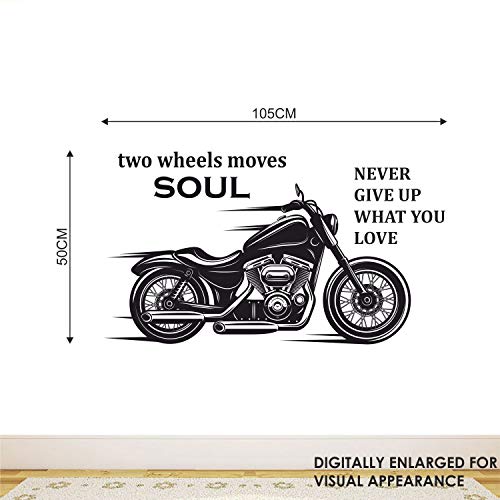 StickMe 'Two Wheeler Four Wheeler - Motivational - Quotes - Wall Sticker' -SM950 (Multi Colour, Vinyl - 105cm X 50 cm) - Image 3