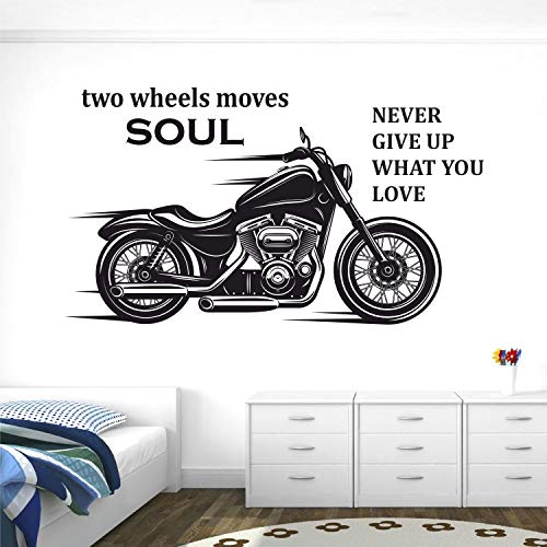 StickMe 'Two Wheeler Four Wheeler - Motivational - Quotes - Wall Sticker' -SM950 (Multi Colour, Vinyl - 105cm X 50 cm) - Image 1