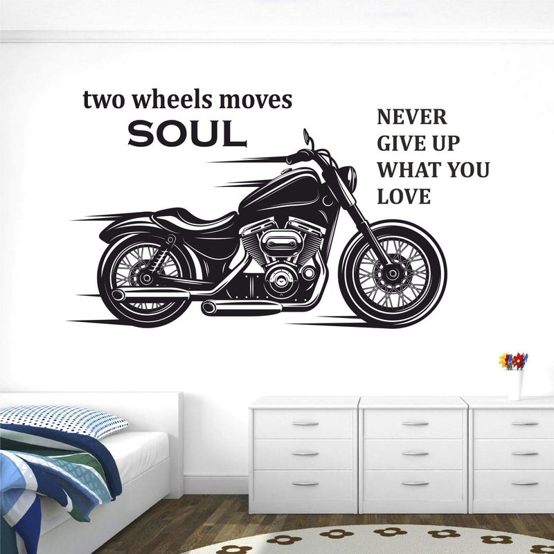 StickMe 'Two Wheeler Four Wheeler - Motivational - Quotes - Wall Sticker' -SM950 (Multi Colour, Vinyl - 105cm X 50 cm) - Image 5